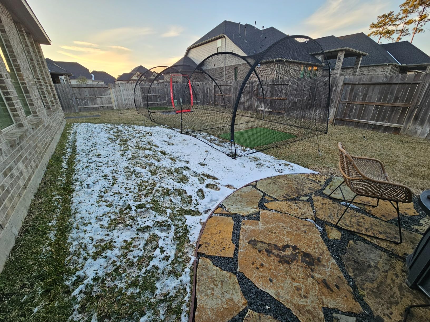 ORIENGEAR Baseball Batting Cage for Backyard, 20 x 13 x 9 ft, Fully Enclosed Hitting Cage customer photo 1