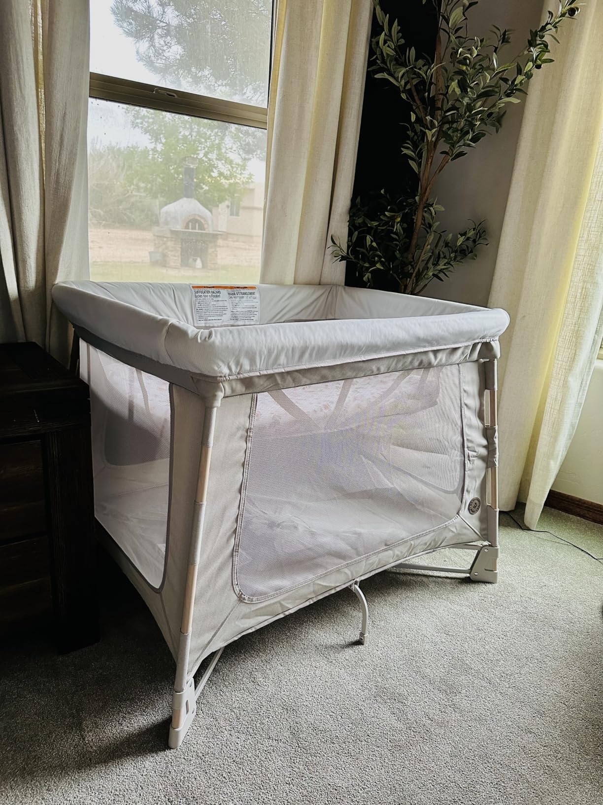 Maxi-Cosi Swift Baby Playard with Mat, Baby Playpen, Play Yard with Bassinet, Portable Playpen for Babies and Toddlers, Classic Green customer photo 1