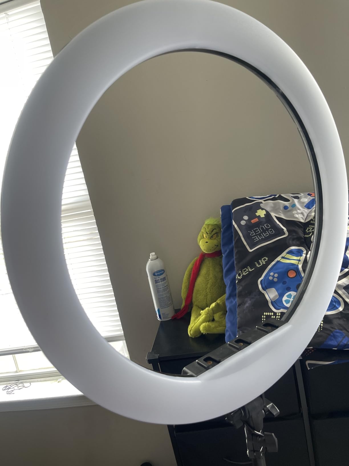 Hagibis 21 inch Ring Light with Stand Outer 55W 5600k Dimmable LED Light, Tripod Stand, Phone Holder, Remote Controller, Carrying Bag, CRI 97+ 2540lux, for Streaming Home Office Zoom Call Lighting customer photo 1