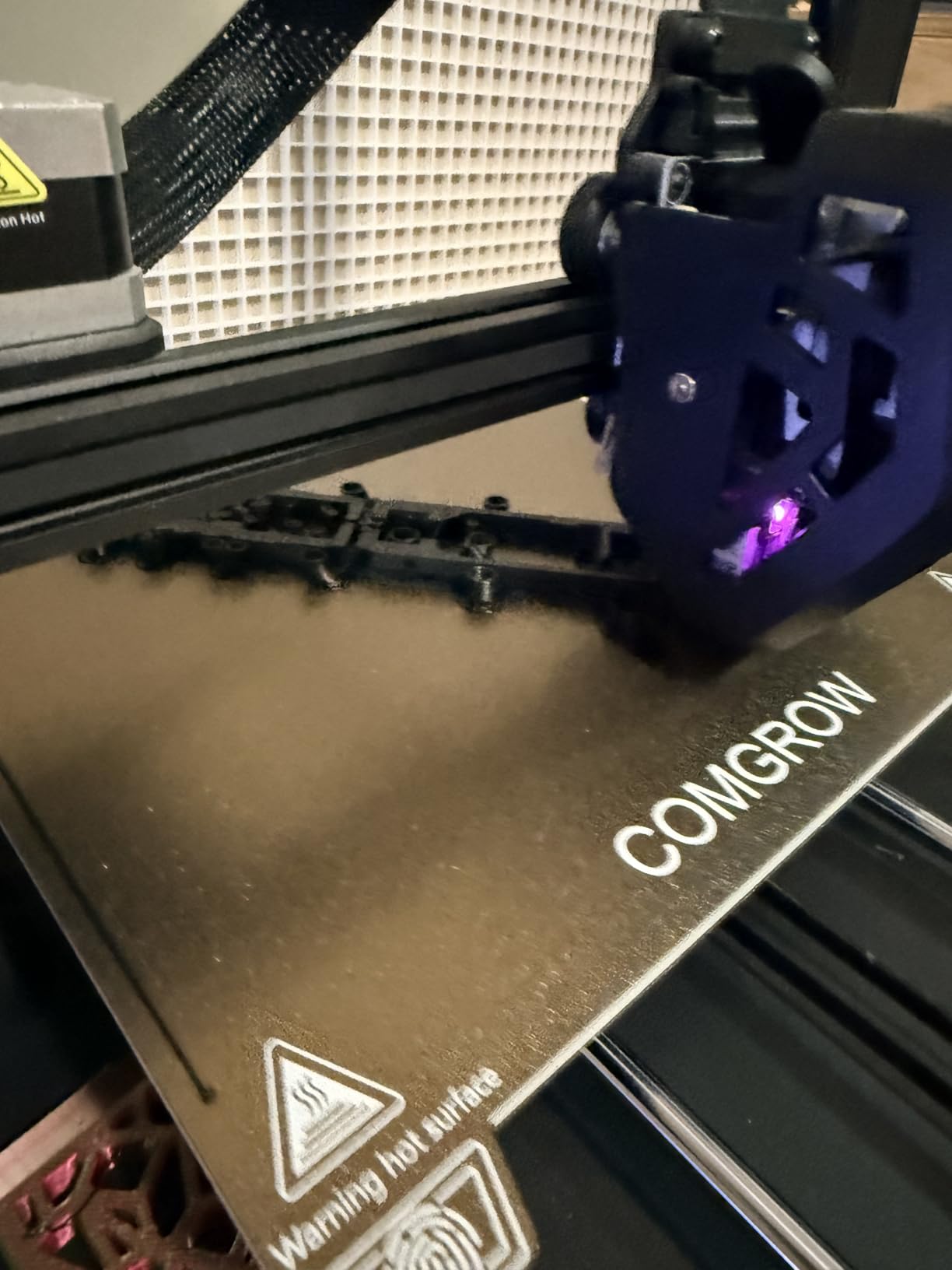 Comgrow Ender 3 V3 KE PEI Spring Steel 235x235mm, Texture PEI Sheet | Magnetic Flexible Heated Bed, Ender 3 V3 SE Build Plate for Creality K1C/K1/Ender 3 V3/Ender 3/Ender 3 Pro/Ender 3 V2/V2 Neo customer photo 1