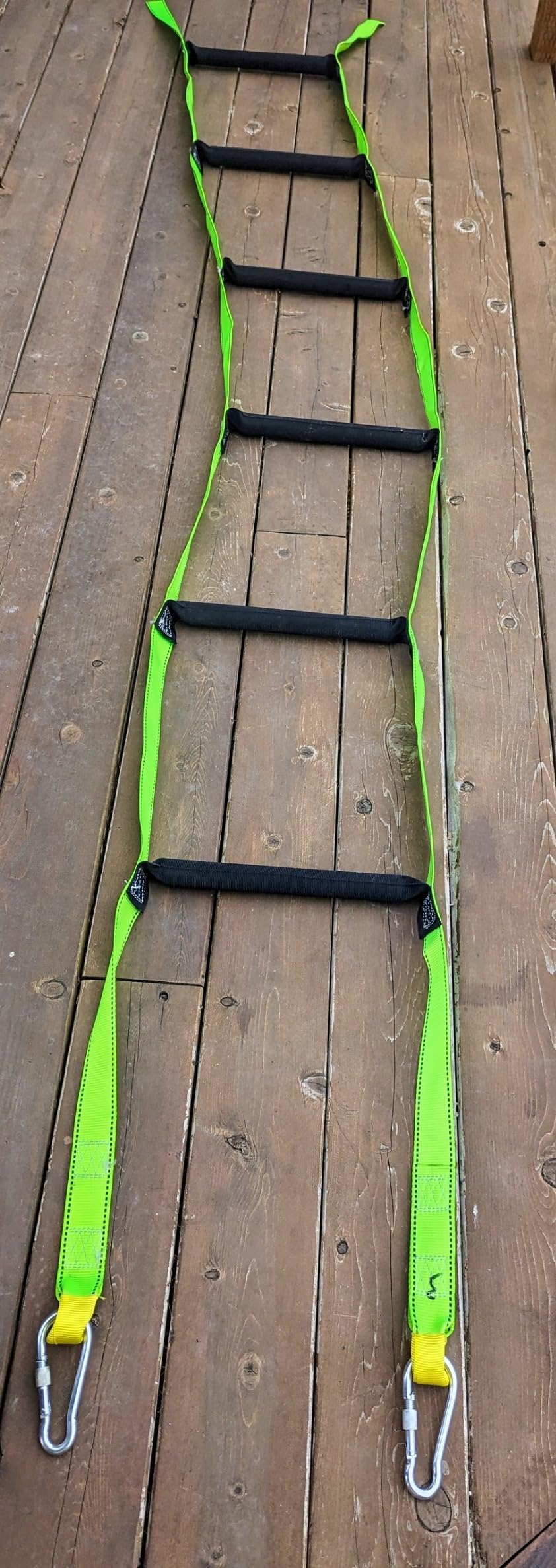 Fire Escape Ladders, 16.4FT Emergency Rope Ladder with 2 Hooks for 2-3 Story Homes, Portable Multi-use Quick Deployment Rope Ladders for Balcony Tree Window customer photo 1