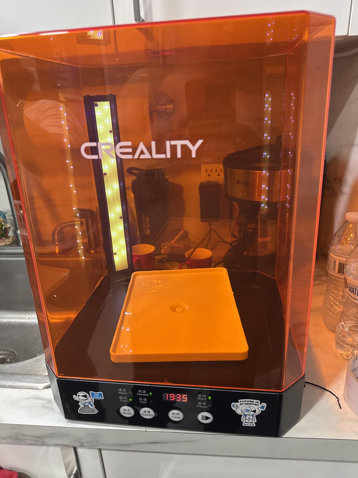 Creality Wash and Cure Station UW-03 2 in 1 Machine Resin 3D Printer Upgraded 405nm UV Curing Rotary Box Bucket for LCD/DLP/SLA customer photo 1