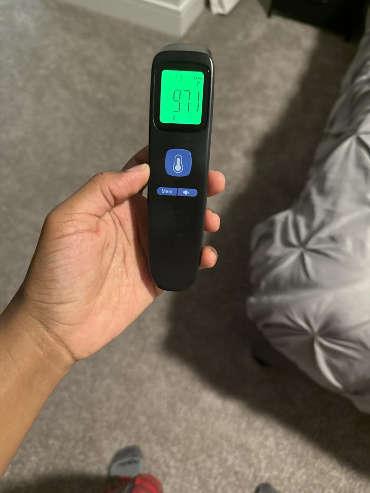 Non-Contact Forehead Thermometer for Adults and Kids, 1 Second Result | Accurate Reading with Large Display, Mute Mode, Memory Recall, Fever Alarm, Easy to use for Home & Hospital customer photo 2