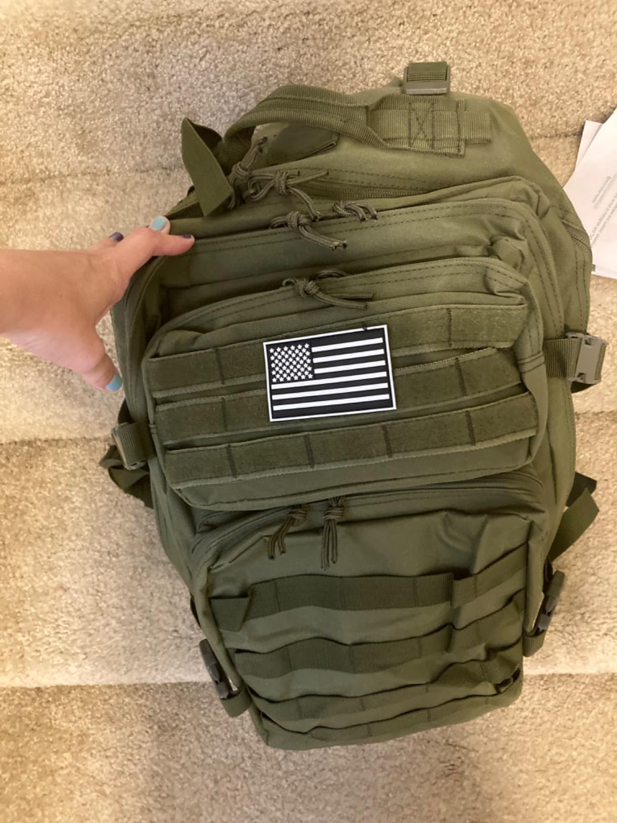 Bug Out Bag Backpack Survival Kit, Prepper Emergency Survival Gear | 45L Army Backpack, 72 Hour Survival Kits Military Grade, Emergency Food, Water Filter, First Aid Kit, Shelter, Survival Tools customer photo 2