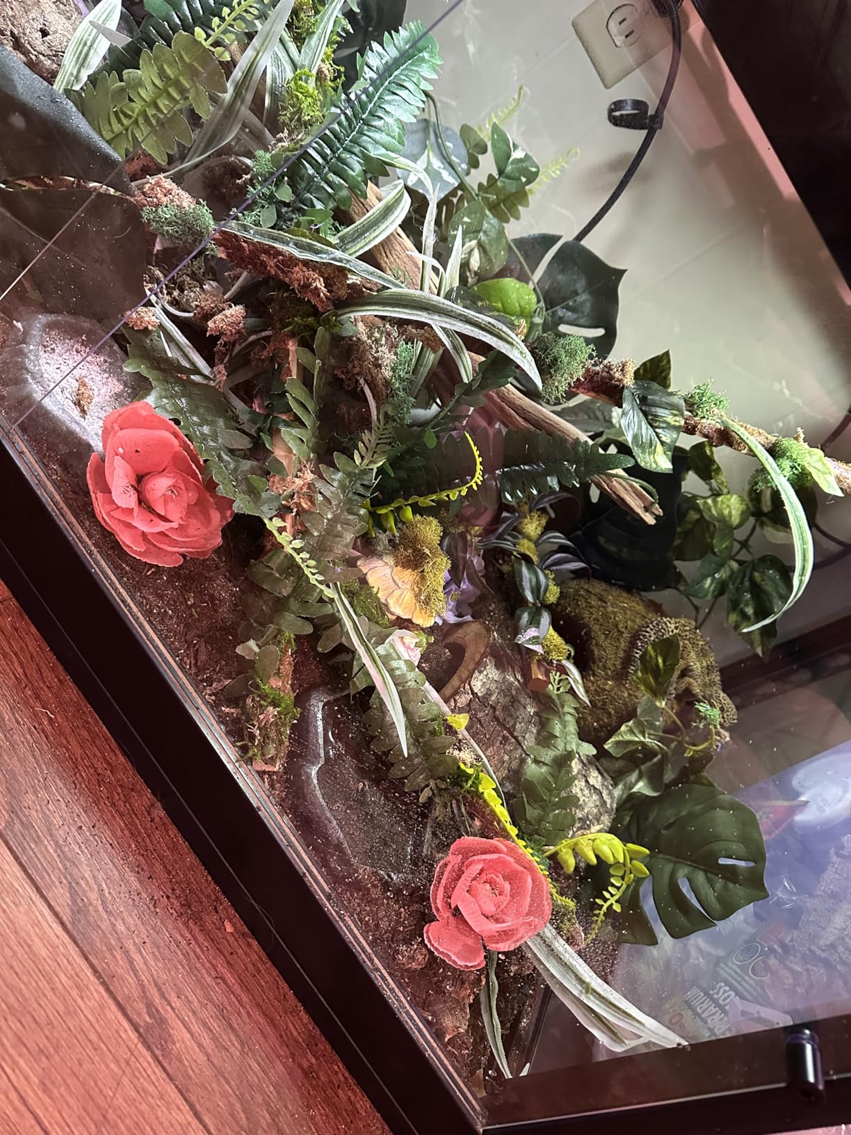 Prolee 81 Gallon Reptile Terrarium Tank 48 Inch Lizard Tank Bearded Dragon Tank with Metal Mesh Roof Door, Snake Tank with Lock Design, 48