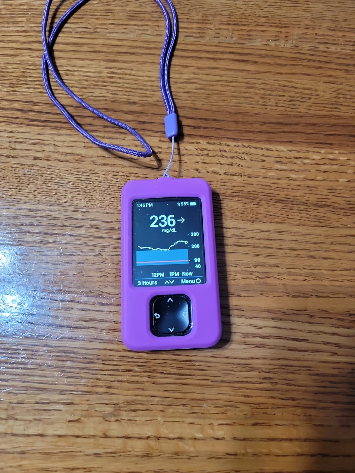 Dexcom G7 Receiver Case with Neck Lanyard and 2PCS Screen Protector (Red) customer photo 1