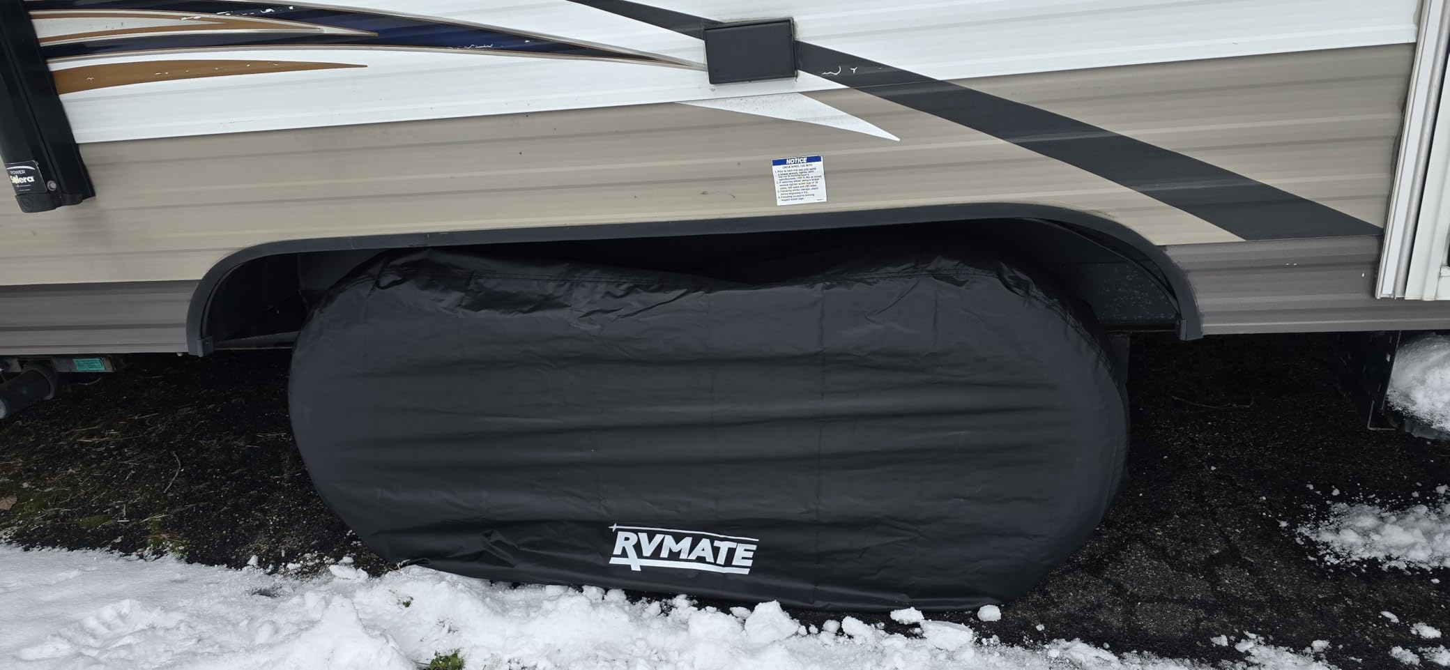 RV Tire Covers, Dual Axle Wheel Cover Fits 27