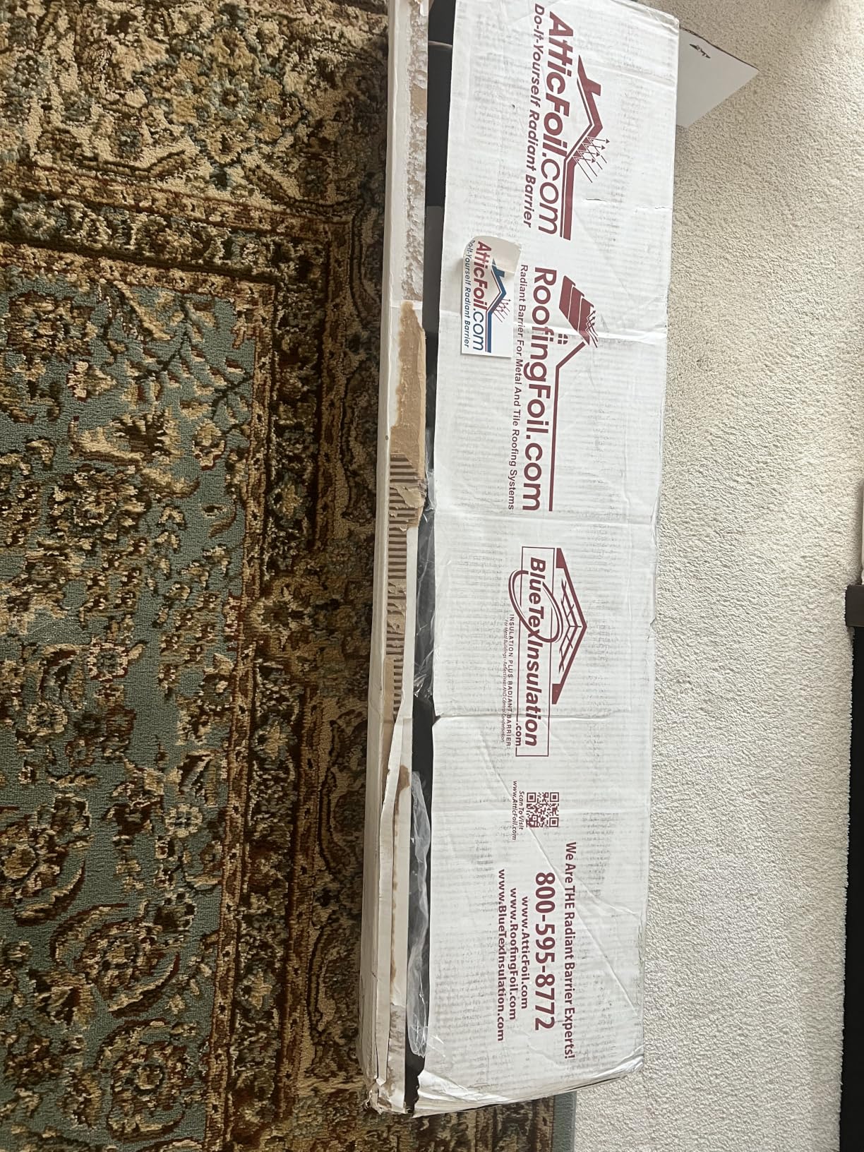AtticFoil Original Attic Radiant Barrier 48 Inch Wide / 1000 sq ft Tearproof Perforated Double-Sided Pure Aluminum Foil customer photo 2