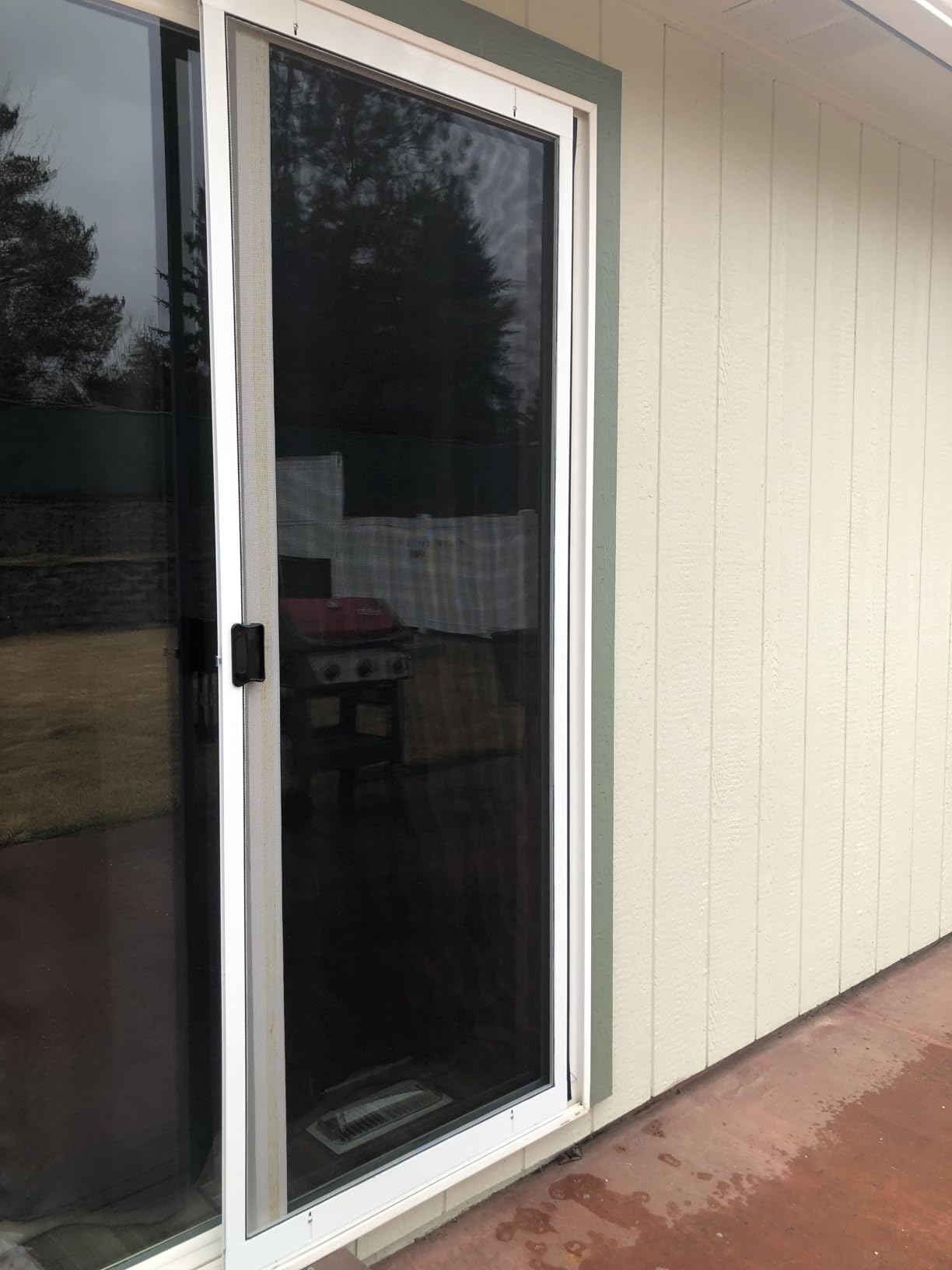 Guardian K.D. Standard Galv Steel Plus Aluminum Frame Sliding Screen Door Kit, (White, 30''x80'') Height Adjustable Upgraded Rust-Proof and Durable Mosquito Proof for Patio Backyard and Bedroom customer photo 1