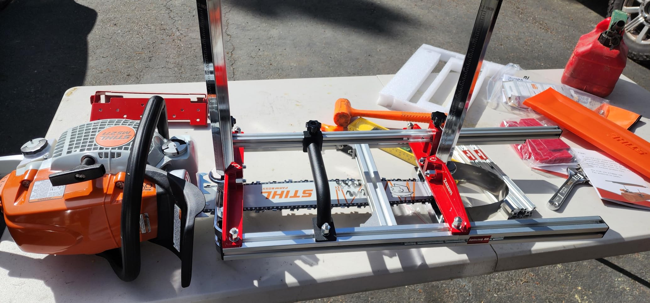 Zozen Chainsaw Mill with Lumber Guide Brackets, 3 Adjustable Sizes customer photo 1