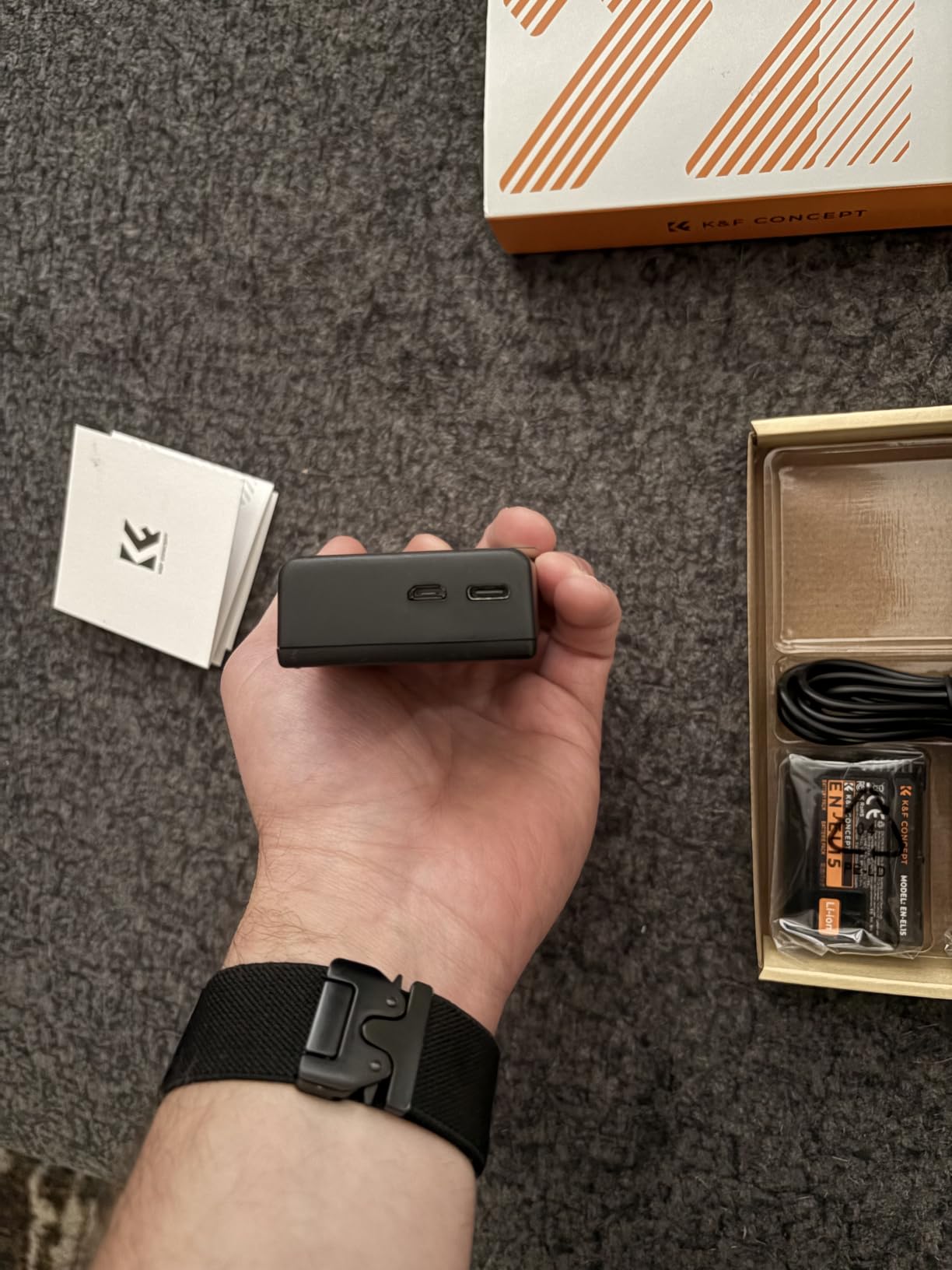 K&F CONCEPT 2100mAh EN-EL15 EN-EL15C Battery and Dual Slot Charger for Nikon ZR Z8 Battery Compatible with Nikon Z8 Zf Z7 Z7ii Z6 Z6ii D7500 D750 D850 D780 1V1 Camera customer photo 1