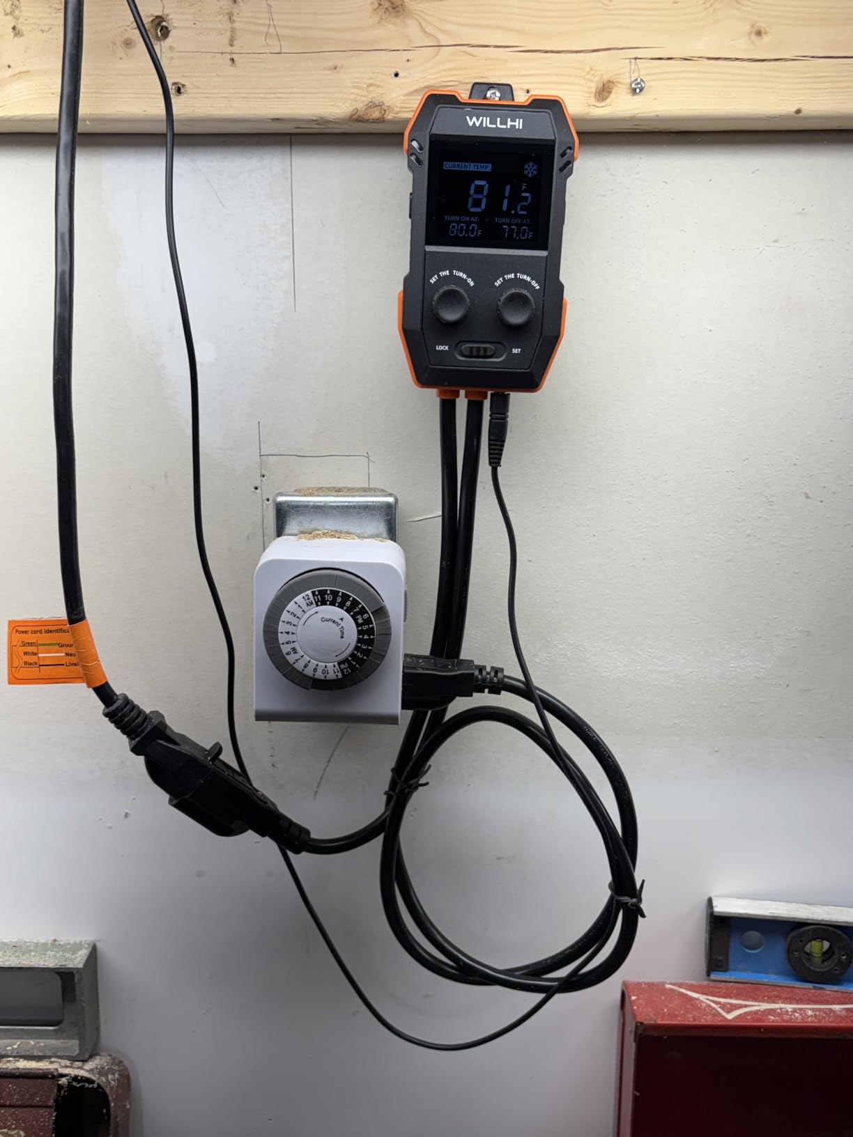 WH2408 Temperature Controller 10A 1200W, Digital Thermostat Controlled Outlet Plug Switch for Reptile Terrarium Greenhouse Homebrew Aquarium Seedling Mat, Heating or Cooling Mode customer photo 1