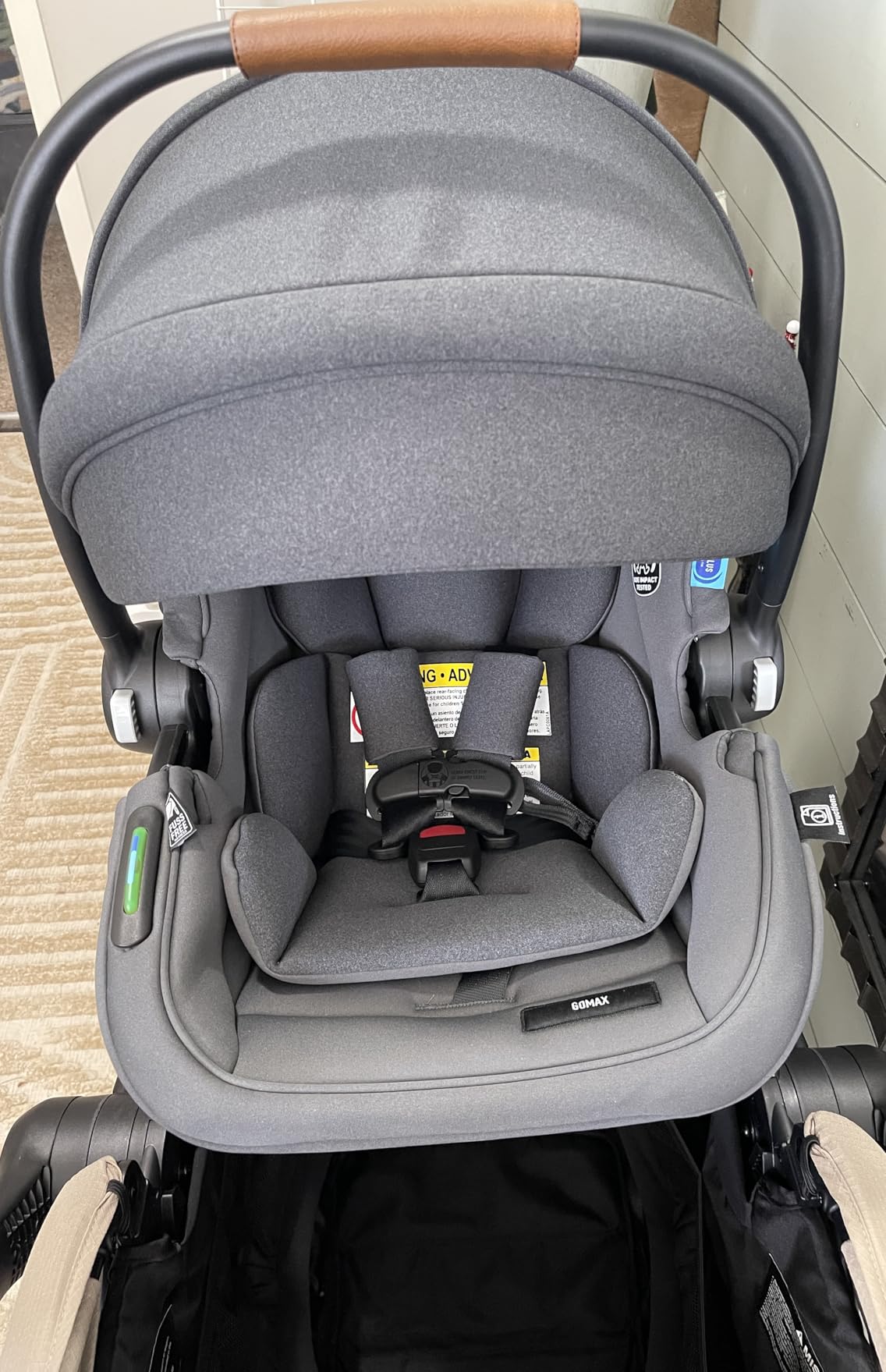 Graco® Gomax Infant Car Seat, Orchid Haze, Lightweight, Reclining Rear Facing Car Seat Installs with or Without a Base customer photo 2