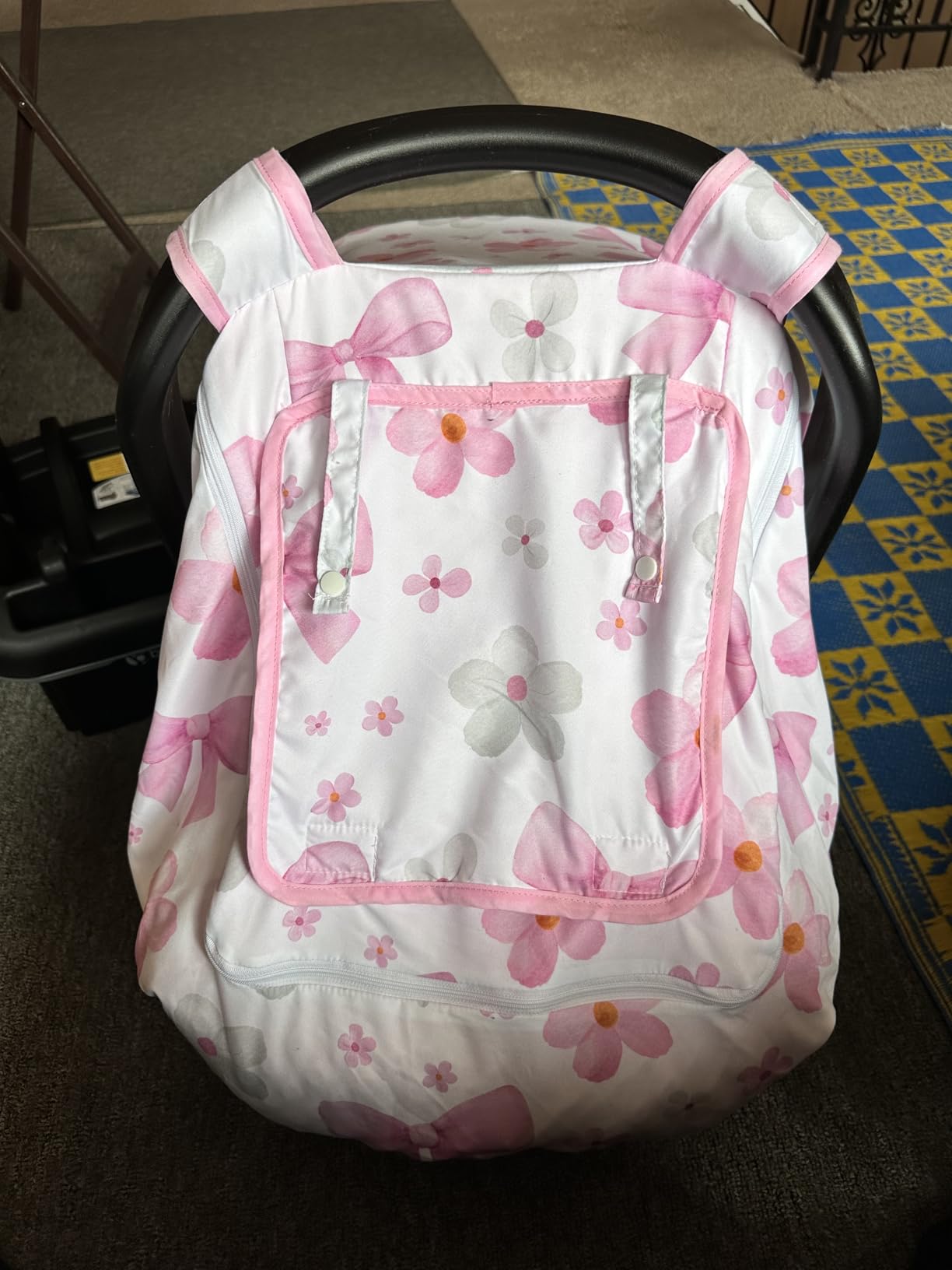 Baby Trend EZ-Lift PRO Infant Car Seat, Dash Rose - Lightweight Premium Carry, Plush Infant Cushioning, Adjustable Harness Support customer photo 2