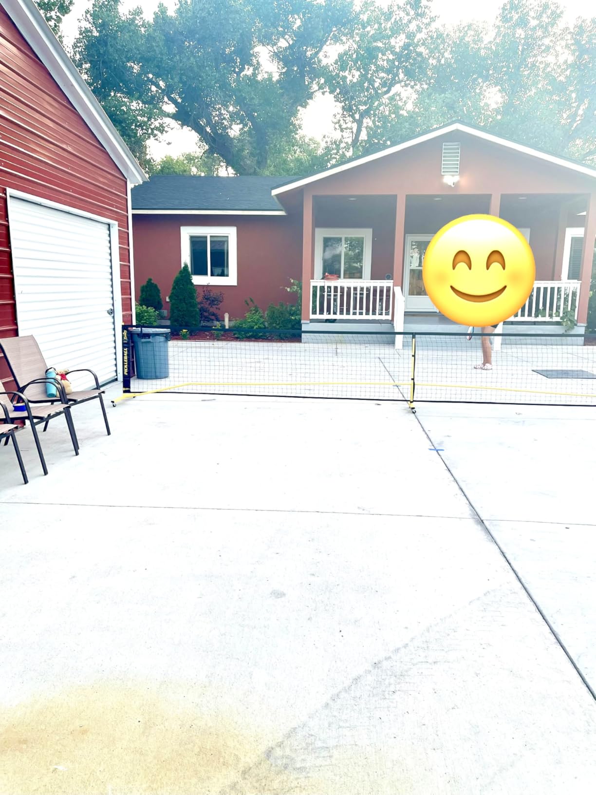 Fostoy Pickleball Set Net with 4 Paddles Pickleballs, 6FT/11FT/22FT | Portable 3-in-1 Pickleball Net with Wheels, Carry Bag, Steady Metal Frame Designed for Backyards, Driveways, and Garages customer photo 1
