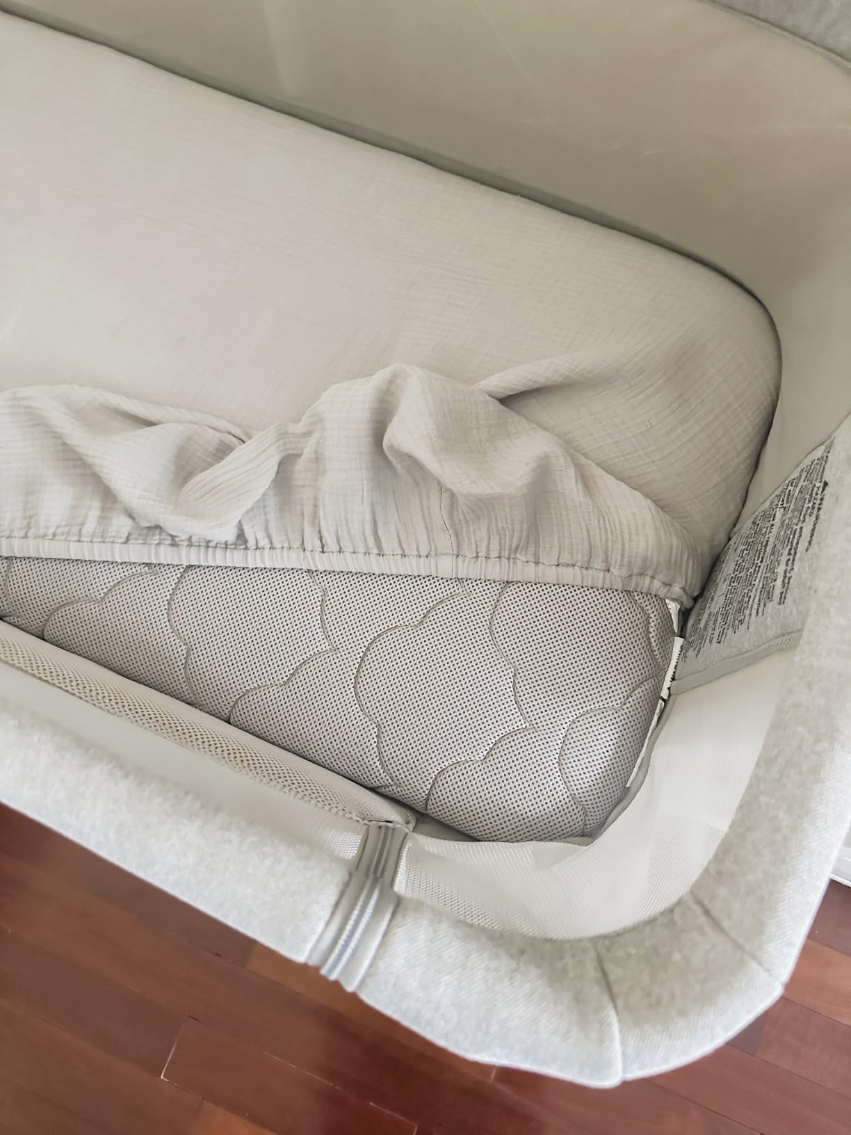 Newton Baby Essential Bassinet, Breathable & Washable - Grey customer photo 1