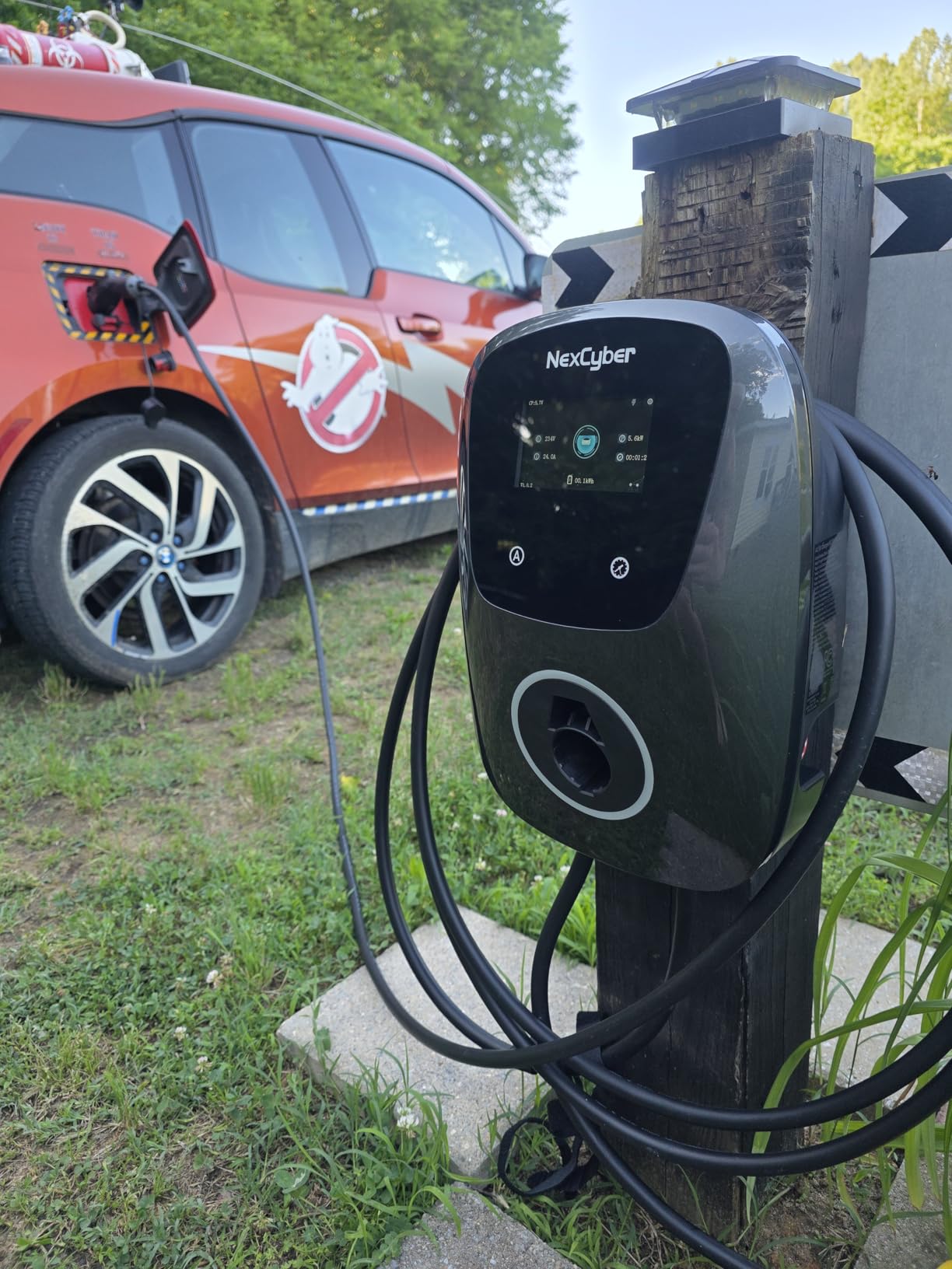 Level 2 EV Charger(WiFi APP/Plug-Play), 48A Nema 14-50p, 25ft Cable ETL Certified, Home Level 2 EVSE Car Charger w/ J1772 Connector, Electric Vehicle Charging Stations customer photo 1