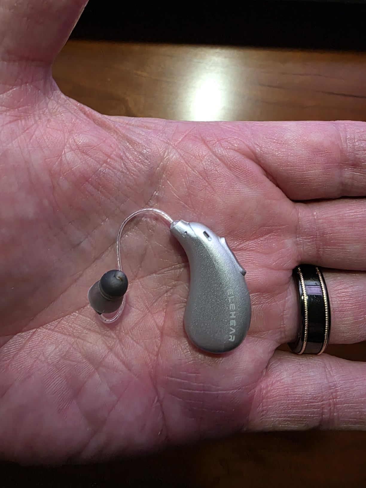 ELEHEAR-Beyond Pro OTC Hearing Aids, Bluetooth Rechargeable, Premium Sound | 50dB Enhancement, VocClear 2.0 AI, 30% Clearer Speech, Bluetooth 5.3 App, Music Mode, 100 hours Total Battery, Champagne Gold customer photo 1