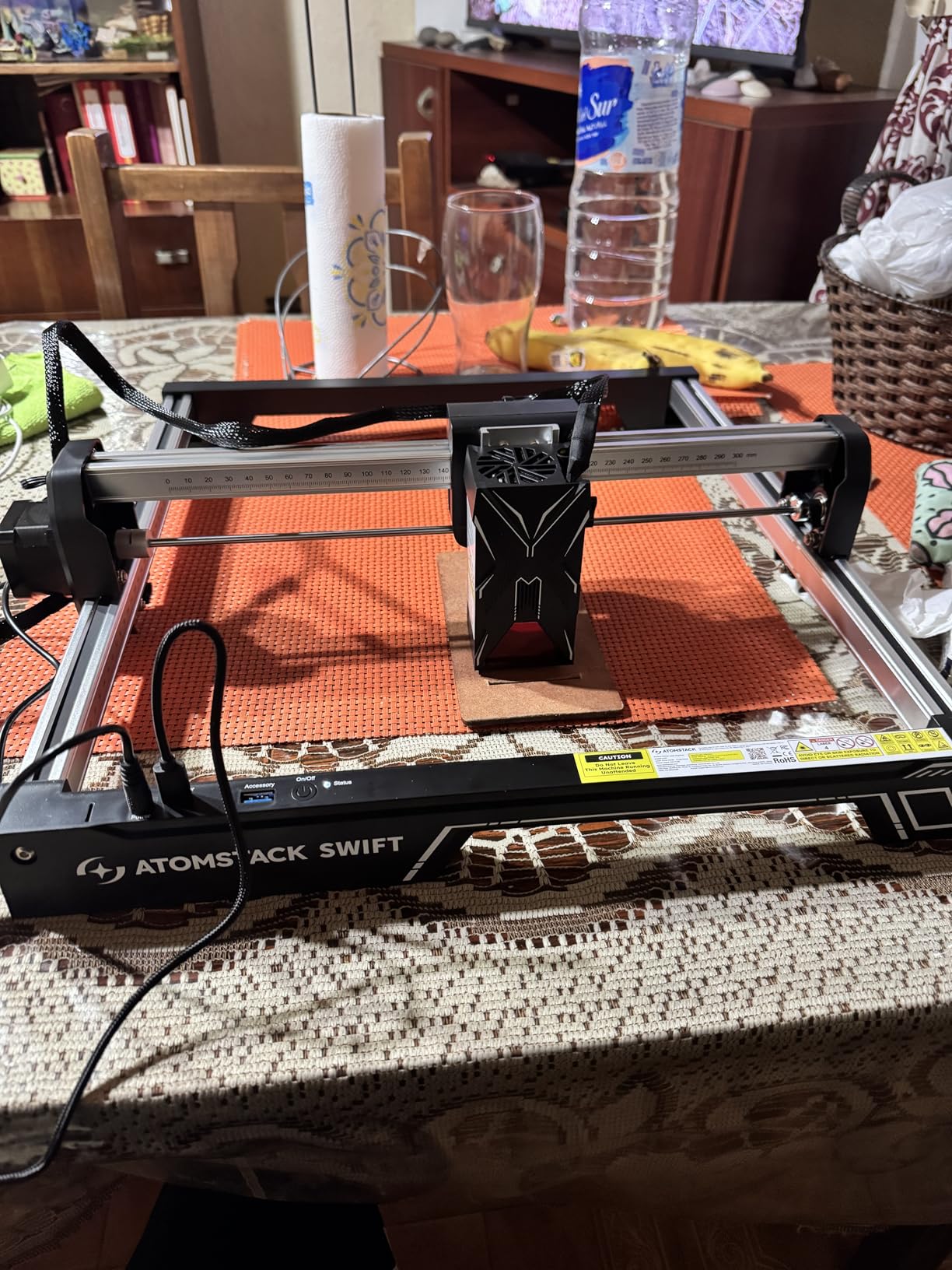 ATOMSTACK Swift 12W Laser Engraver, Swift 12W Laser Cutter, 0.06mm High Accuracy Laser Engraving Machine for Wood and Metal, Dark Acrylic, Glass, Leather customer photo 1