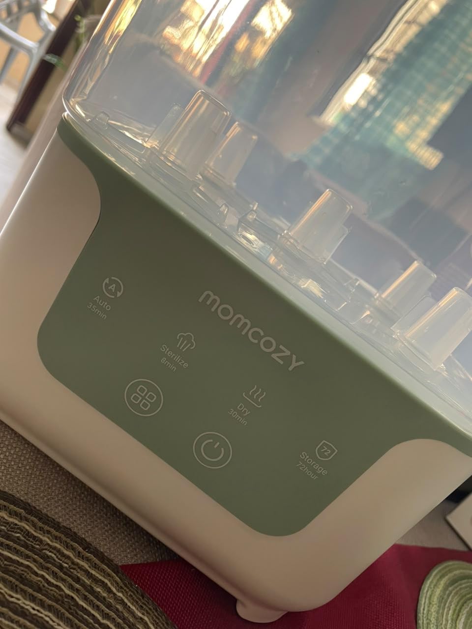 Momcozy New Modular Nesting 4-in-1 Compact Bottle Sterilizer and Dryer | Space-Saving Design, 6 Bottles Capacity customer photo 1