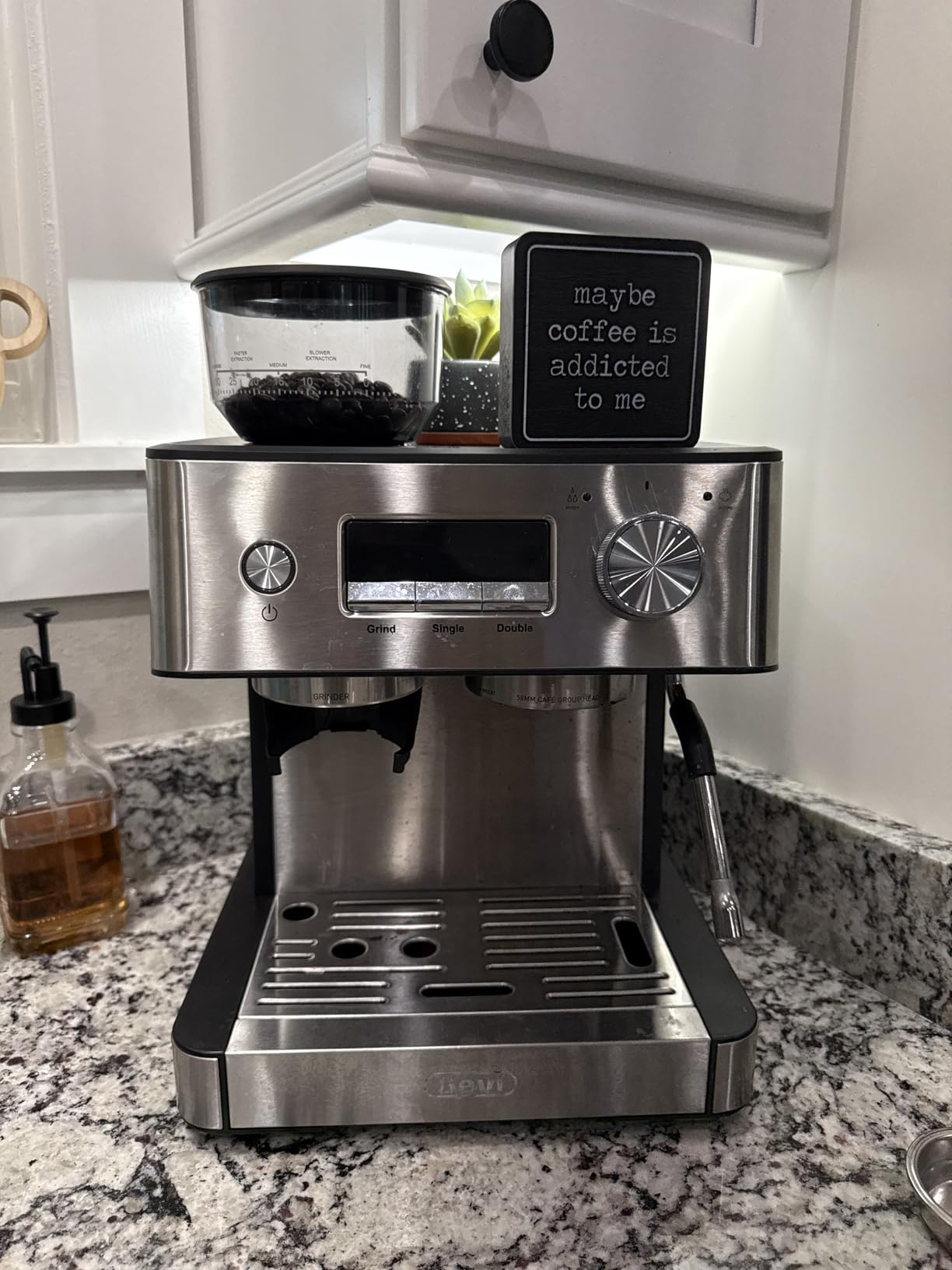 Gevi 20 Bar Espresso Machine with Grinder & Steam Wand for Latte Cappuccino, Removable Water Tank, Powerful Milk Frother, Stable Pressure System For Crafting Silky Homemade Coffee Drinks customer photo 1
