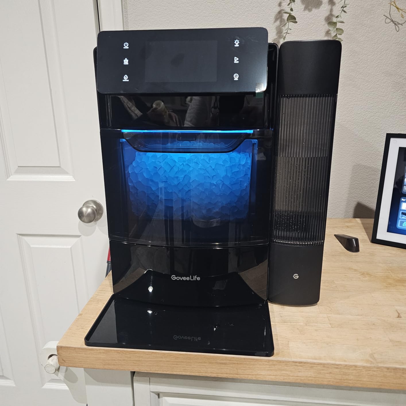 GoveeLife Smart Nugget Ice Maker Pro, 60lbs Daily, 6-Minute First Ice, 40dB Ultra-Quiet with AI NoiseGuard, App & Voice Control, Self-Clean, 3.5lbs Basket & Dual Water Tanks, for Home Kitchen, Party customer photo 1