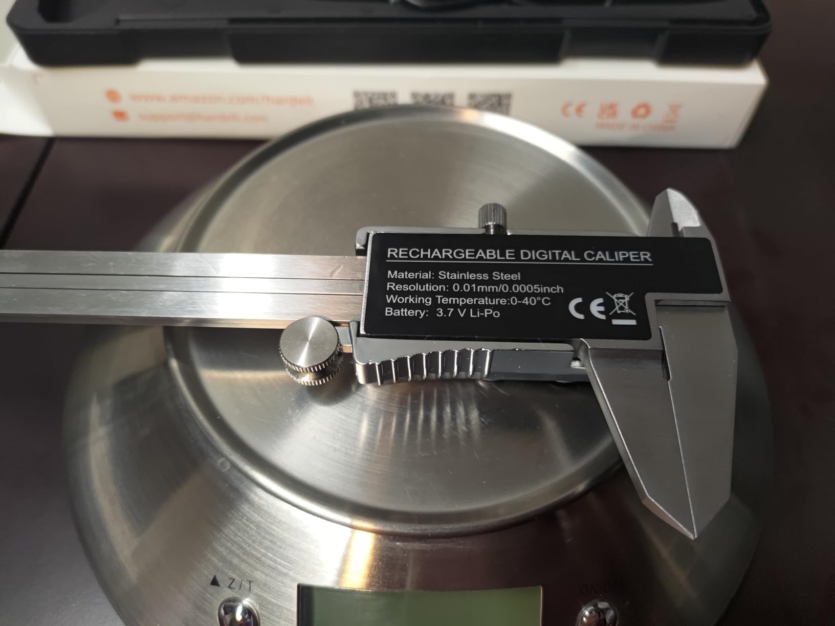 HARDELL Digital Caliper 6 Inch, Rechargeable All Metal W/Backlight Screen | USB-C Calipers, 4 Measurement Mode, 0.001