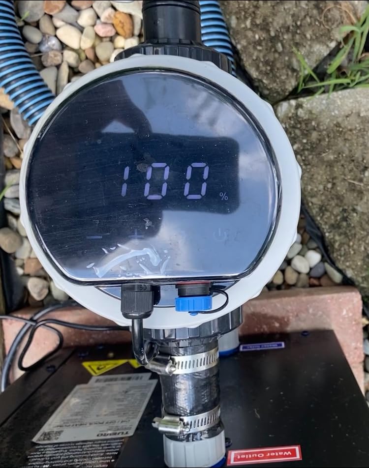 Smart Salt Chlorine Generator for Above-Ground Pools up to 11,888 Gallons, IP65 Waterproof Saltwater System with App Control, Self-Cleaning Titanium Cell, Includes 1.25