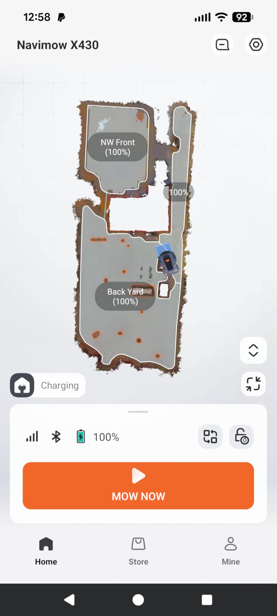 Segway Navimow X430 Robot Lawn Mower Wire Free, for up to 1 Acre, 4WD for 84% Slopes, Zero-Turn for Damage-Free Mowing, MowMentum customer photo 1