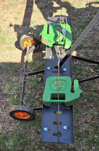 AugFir 48-Inch Tow Behind Dethatcher, Pull Behind Lawn Dethatcher with 20 Spring Steel Tines, Lawn Sweeper Garden Aerator Grass Tractor Rake, Adjustable Hitch Riding Lawn Mower Tractor Attachment customer photo 2