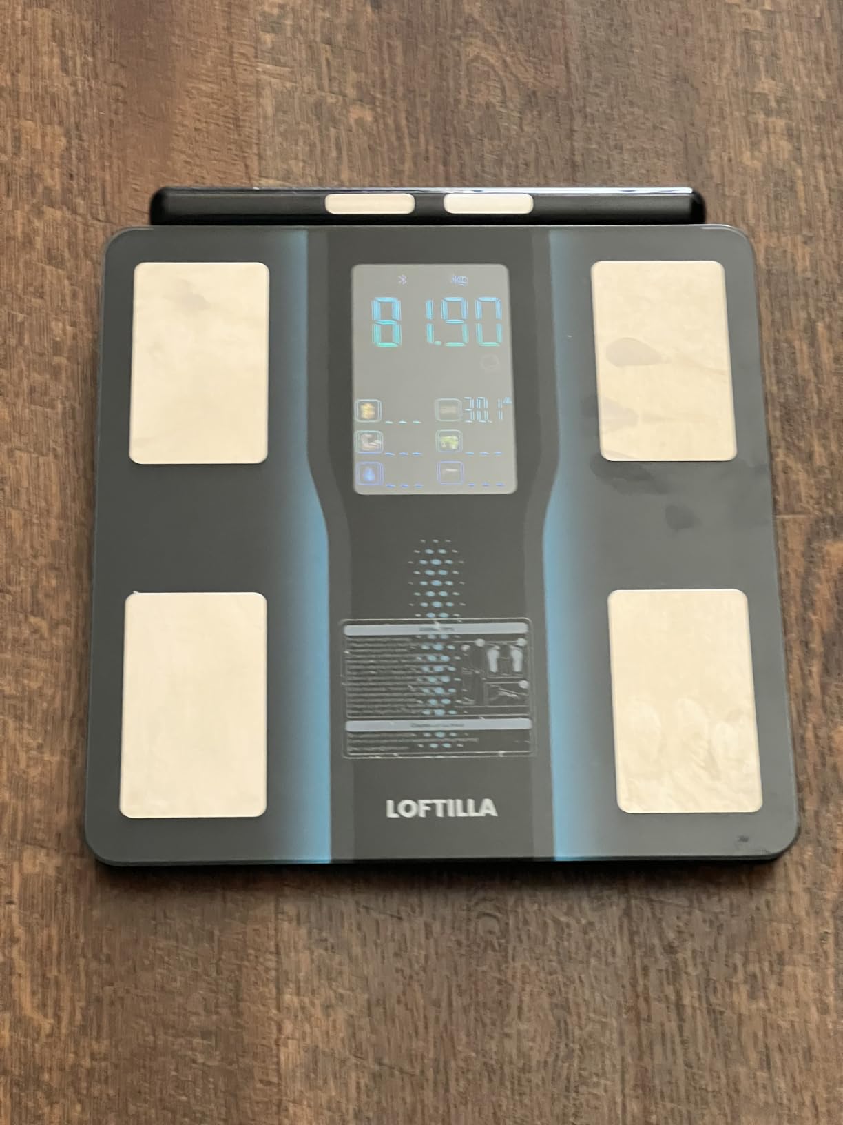 LOFTILLA Smart Scale for Body Weight, 8-Electrode Bluetooth Bathroom Scale with BMI Body Fat Muscle Mass, 50+ Full Body Composition Metrics, High Accurate Scales with 5.4