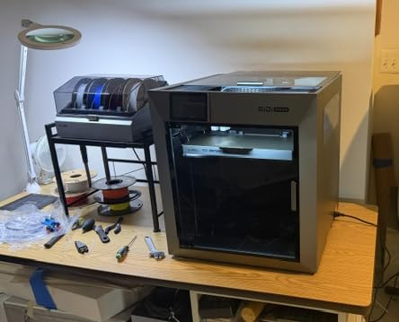 QIDI Max4 Combo 3D Printer, 390×390×340mm Build Volume, 65°C Heated Chamber, 370°C nozzle, dual Z lead screws, max 800mm/s high speed, auto-leveling, AI camera, Polar Cooler optional, multi-materials customer photo 1