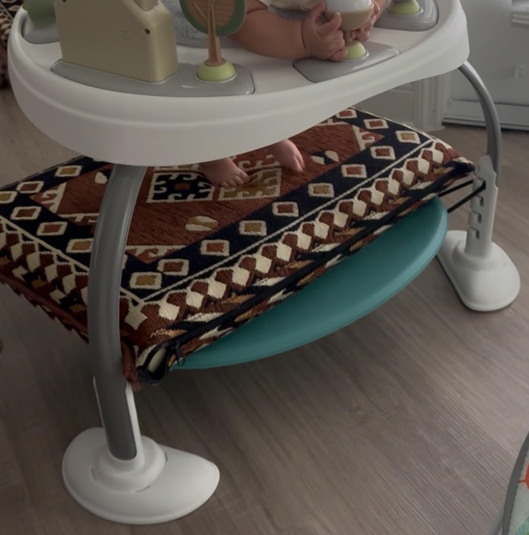 Ingenuity 3-in-1 Baby Jumper and Activity Center with Lights and Sounds - Converts to Toddler Play Table, 4 Adjustable Heights, Wood Legs, Ages 4 Months to 3 Years customer photo 1