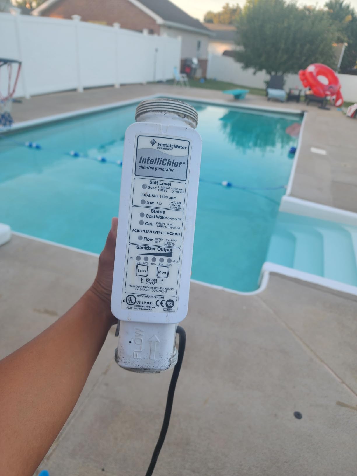 Salt Cell for Pool - Fits for Pentair Salt Cell, up to 40,000 Gal Pool | Upgraded Flow Switch with Temp/Salinity Sensor, Replacement Salt Cell Chlorine Generator, 1-Year Warranty customer photo 1
