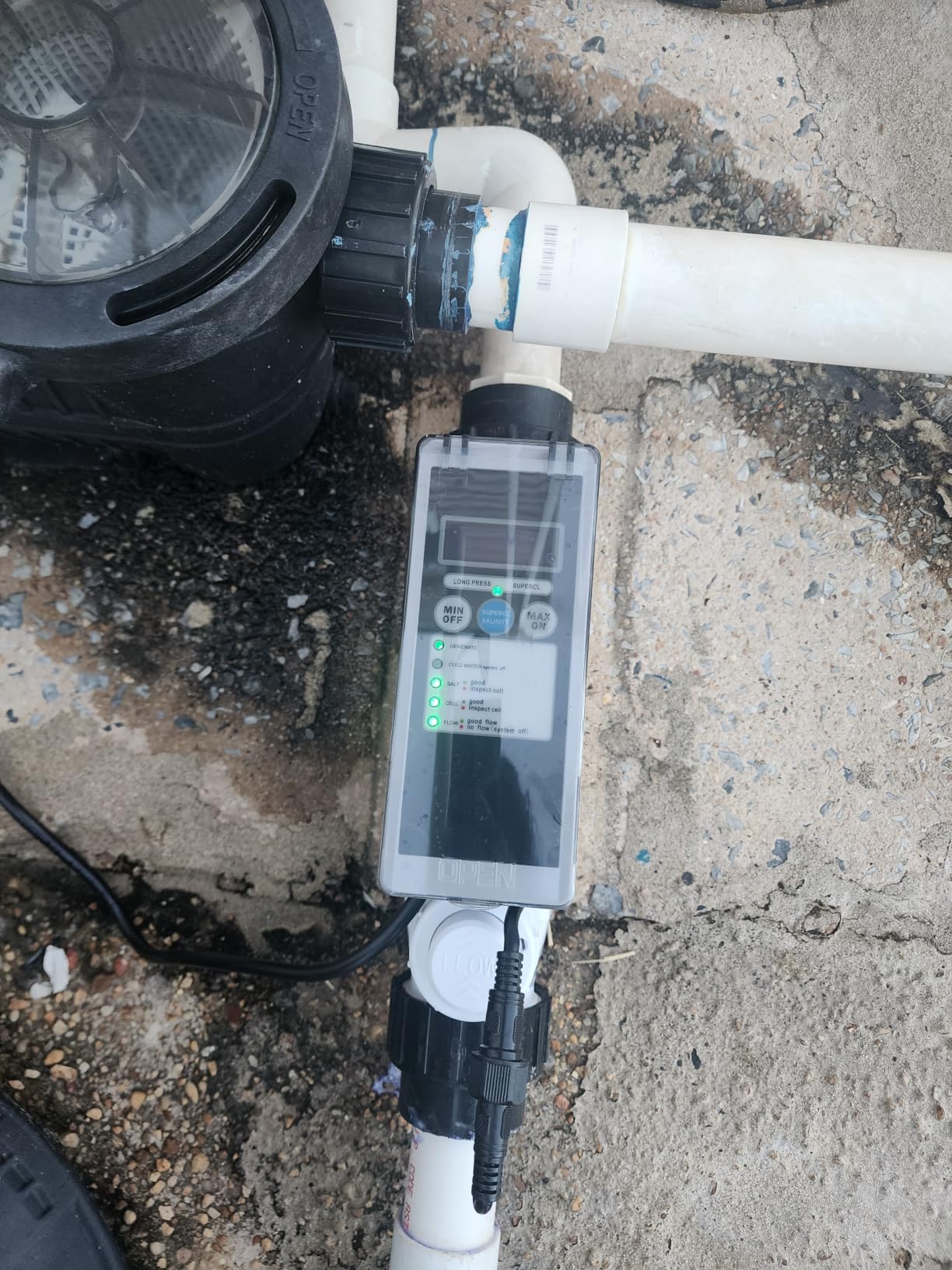 Salt Cell for Pool - Fits for Pentair Salt Cell, up to 40,000 Gal Pool | Upgraded Flow Switch with Temp/Salinity Sensor, Replacement Salt Cell Chlorine Generator, 1-Year Warranty customer photo 2