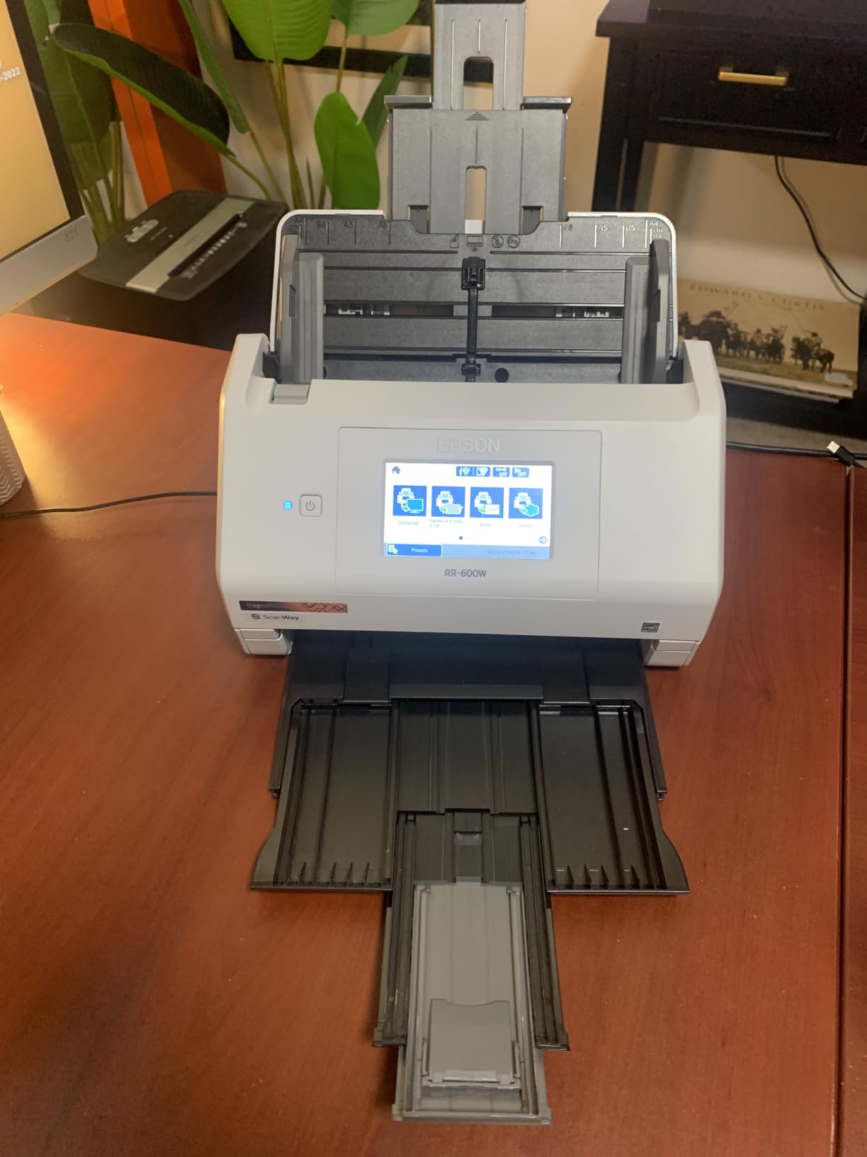 RapidReceipt RR-620W Wireless & USB High-Speed AI & Cloud Ready Desktop Color Duplex Receipt & Document Scanner for Mac & PC, up to 45 ppm, 4.3-inch Color Touchscreen, 100-Page Auto Document Feeder customer photo 1