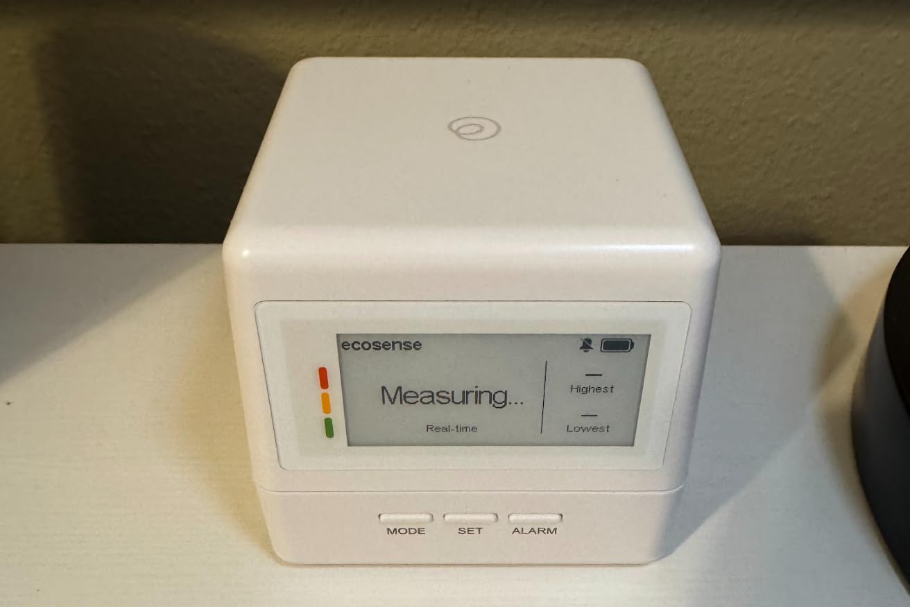 Ecosense Continuous Home Radon Detector, Battery Powered, Display, EF100 | Portable, Highly Accurate, Fast, Real-Time Radon Levels & Peaks, Bluetooth App, Results by Room, Short & Long-Term Monitoring customer photo 1