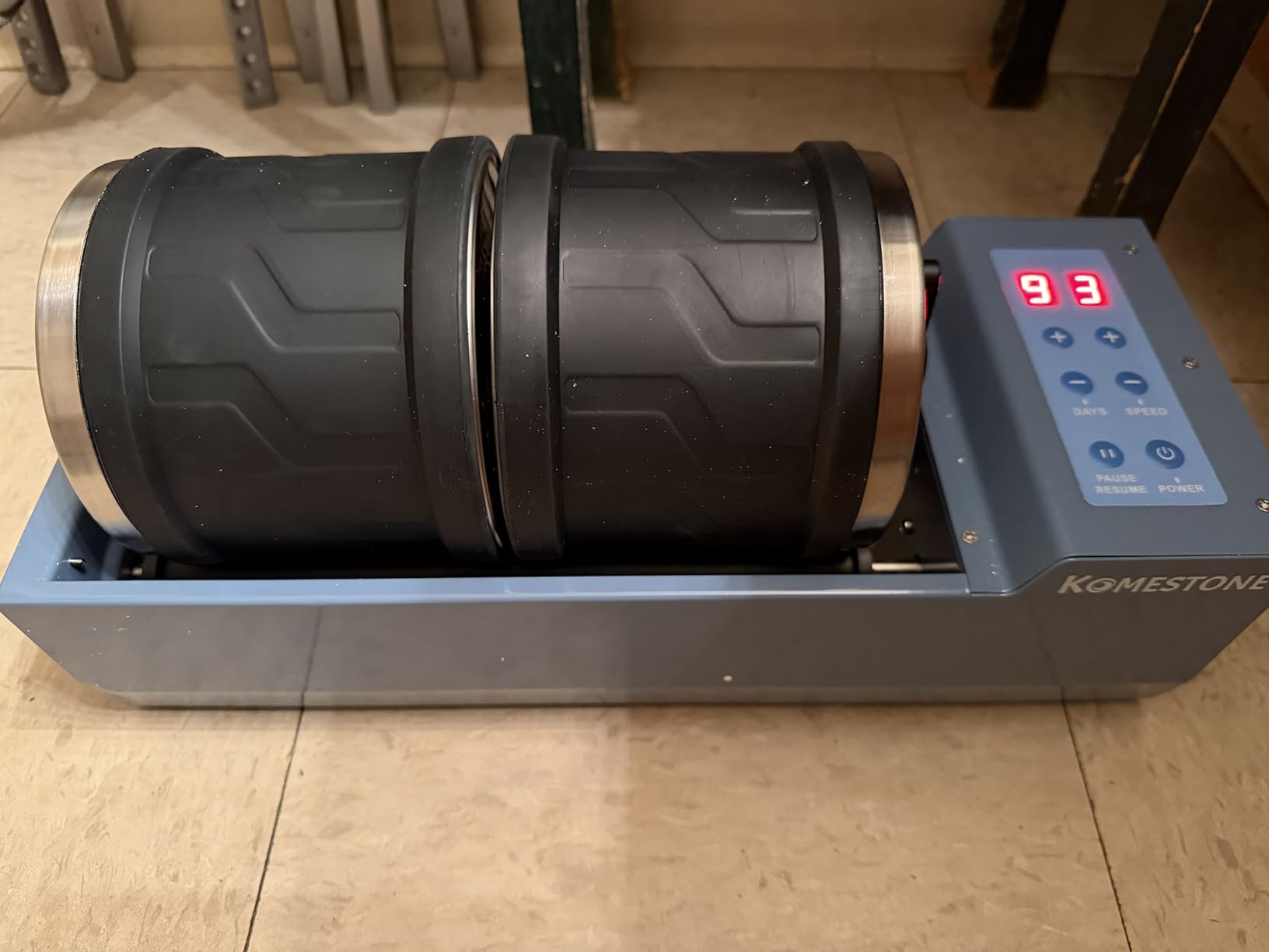 Dual-Barrel Rock Tumbler Kit - 8LB Extra Large Capacity (4LB × 2), Brushless Motor & Heavy Metal Base, 3 Speeds & 9-Day Timer, Rock Polisher for Adults & Collectors, Full Accessories Included customer photo 2