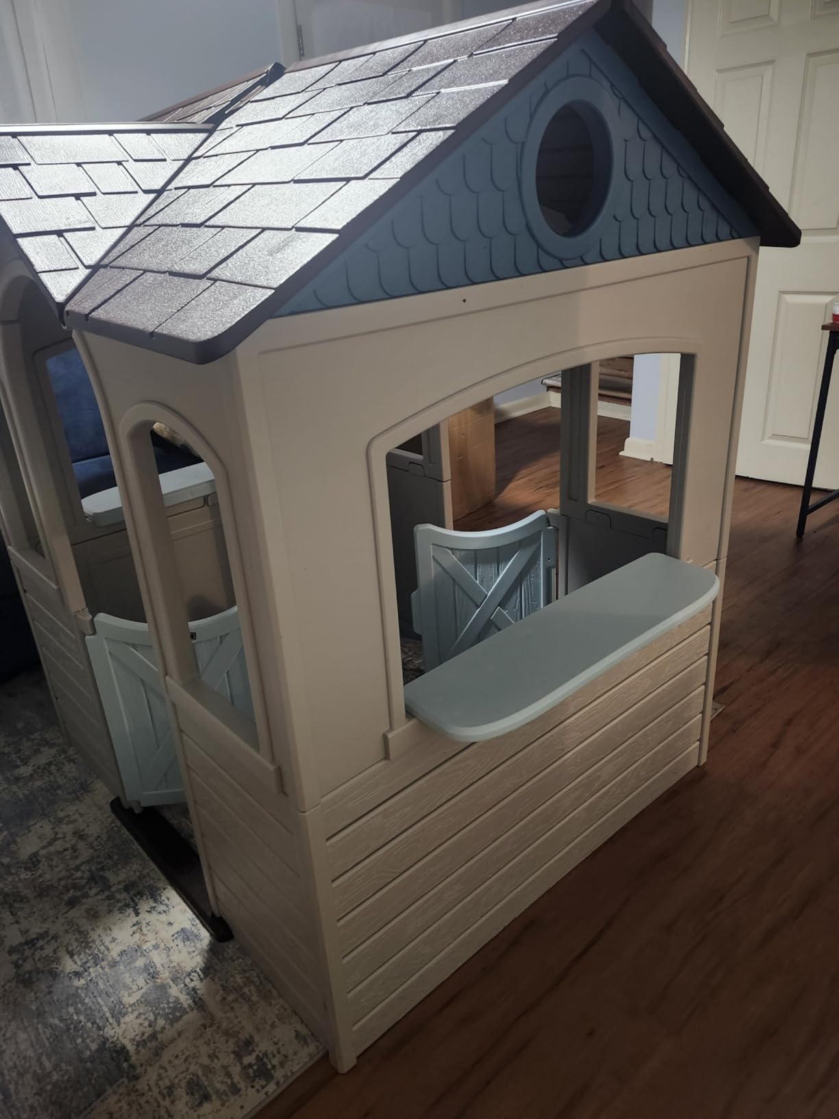 Lifetime Indoor Outdoor Kids Playhouse, Two Store Windows & Farm‑Style Half Doors, Spacious Interior, Easy Snap Together No Tools Assembly, Durable Low‑Maintenance Construction for Ages 3-8 customer photo 2