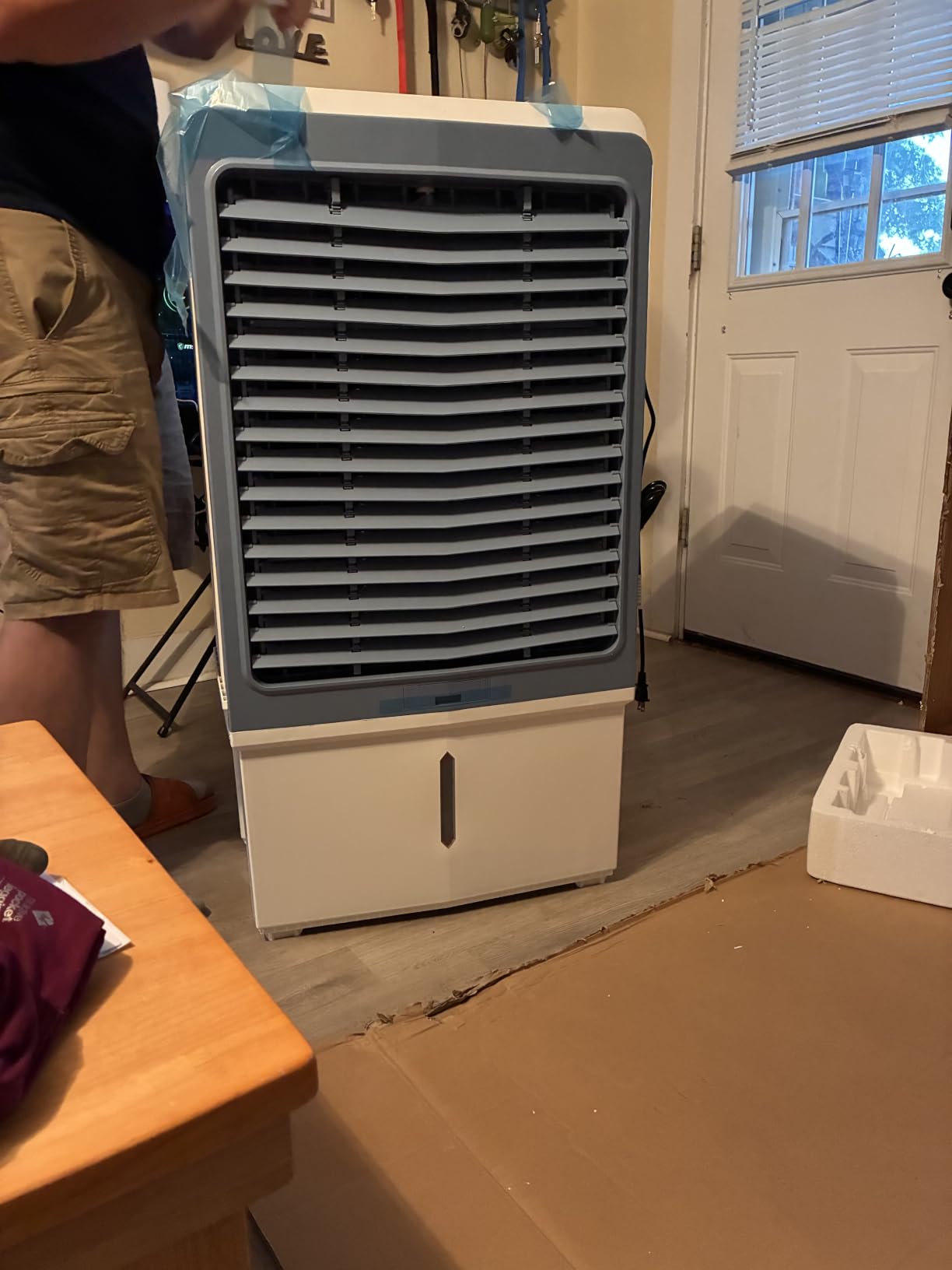 Uthfy 6000 CFM Swamp Cooler Air Conditioner, Outdoor Evaporative Air Cooler with 13.5 Gal Water Tank, Remote, 120° Oscillation, 12H Timer, 47