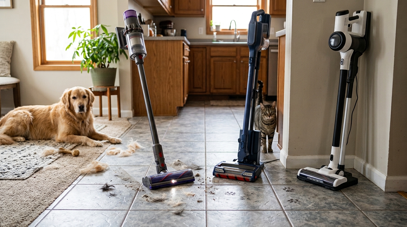 7 Best Stick Vacuums for Tile Floors with Pets (August 2026)