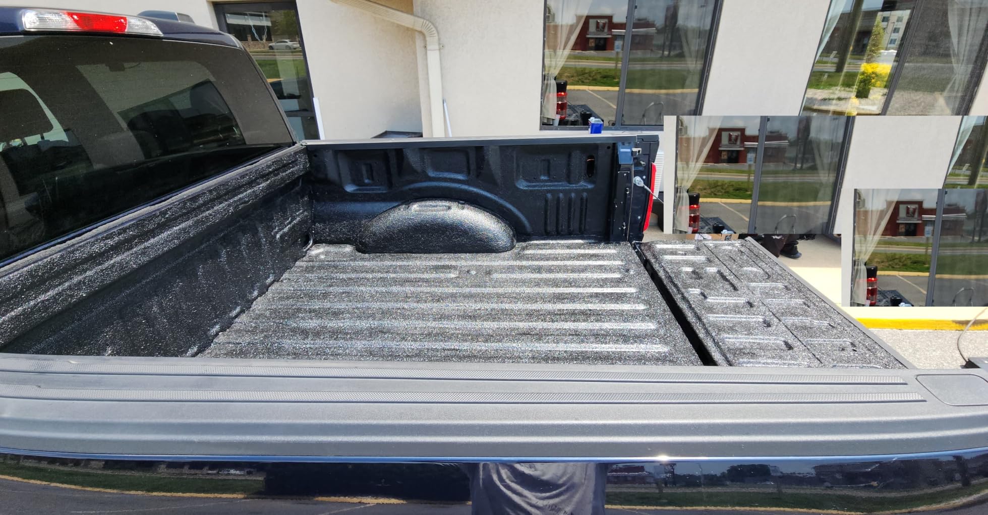 HERCULINER HCL1B8 Roll-on Bed Liner Kit, Black, 1 Gal. customer photo 2