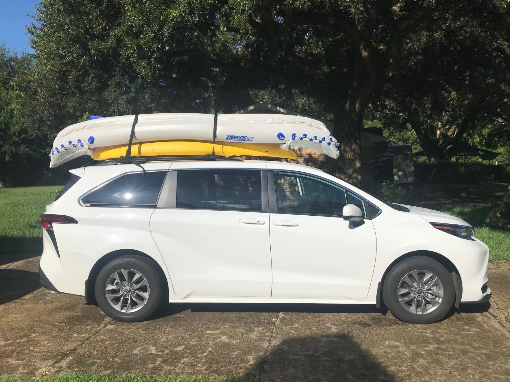 Sea Eagle 370 Pro 3 Person Inflatable Sport Kayak with Pro Package Includes Paddles, Deluxe Seats, Pump, and Carry Bag | Heavy-duty 3-person portable sport kayak rated up to Class III whitewater customer photo 1