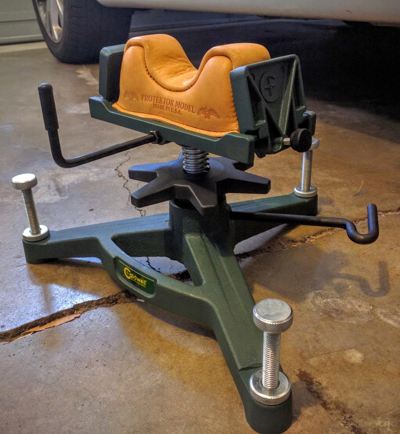 Caldwell The Rock Front Shooting Rest with Adjustable Elevation, Recoil Reducing, Interchangeable Feet, for Range, Hunting, Shooting, and Outdoors customer photo 1