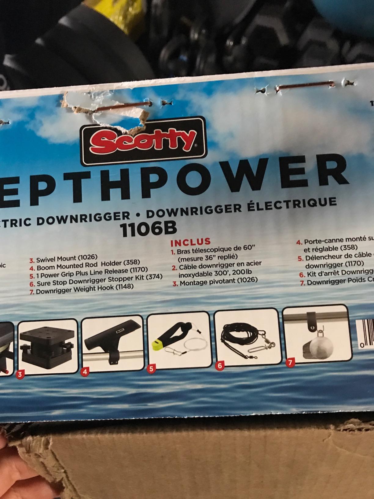 Scotty #1106 Depthpower Electric Downrigger w/ 60-Inch Telescopic Boom & Swivel Base, Rod Holder customer photo 1