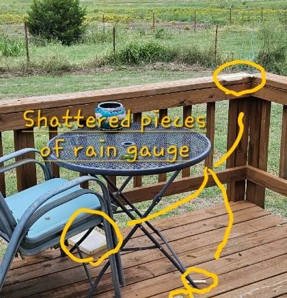 La Crosse 705-109 Waterfall Rain Gauge customer photo 1