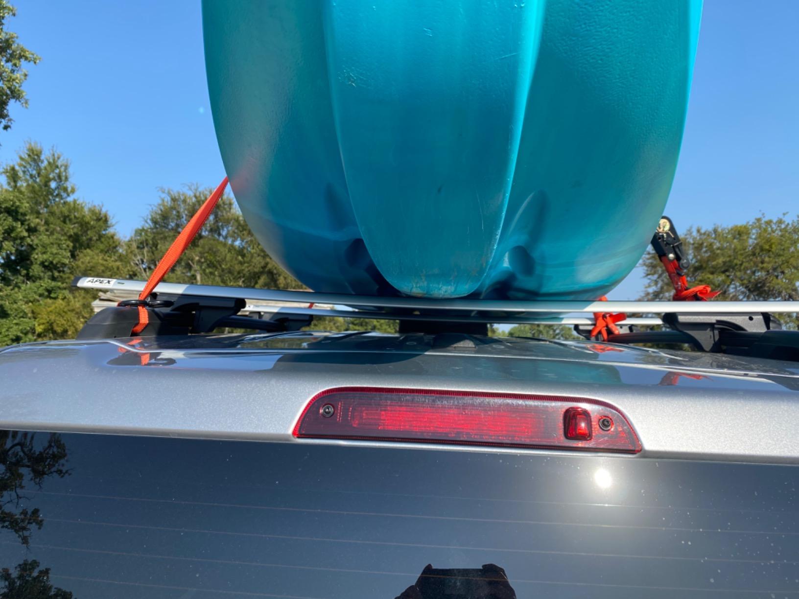 Apex Universal Aluminum Roof Cross Bars, Side Rail Mounted with Adjustable Knobs and Key-Locking Design, Fits Most Minivans, SUVs and Car Roof Rails customer photo 2