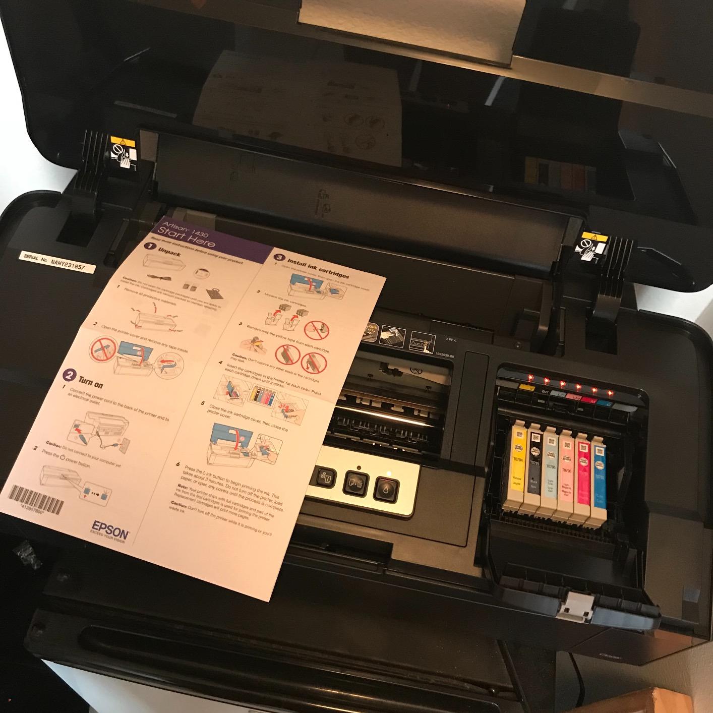 Epson Artisan 1430 Wireless Color Wide-Format Inkjet Printer, 13