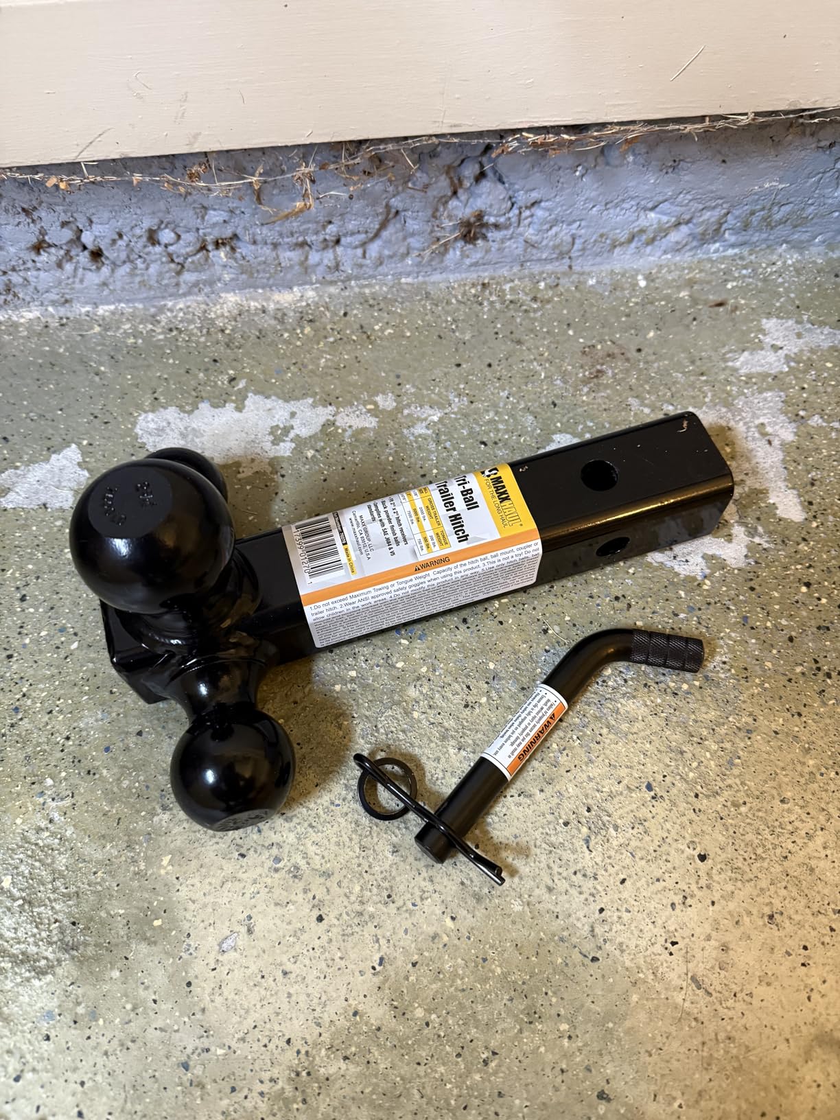 MaxxHaul 70270 Trailer Hitch Hollow Shaft Triple Ball Mount - Black customer photo 1