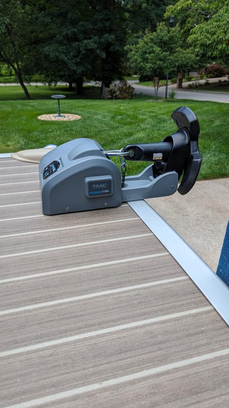 Trac Outdoors Deckboat 40 AutoDeploy-G3 Electric Anchor Winch - Anchors Up to 40 lb. - Includes 100-feet of Pre-Wound Anchor Rope (69005) customer photo 1